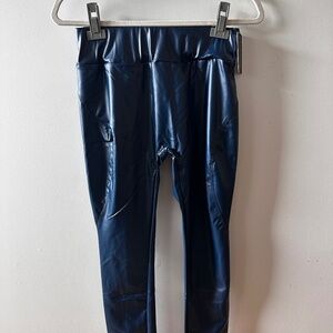 Pairadize faux leather leggings - deep blue no zipper